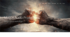 Desktop Screenshot of motionaudioproductions.com